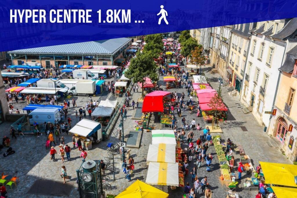 Auteuil • 4 Chambres • Wifi • Metro A 400M Rennes Exterior photo